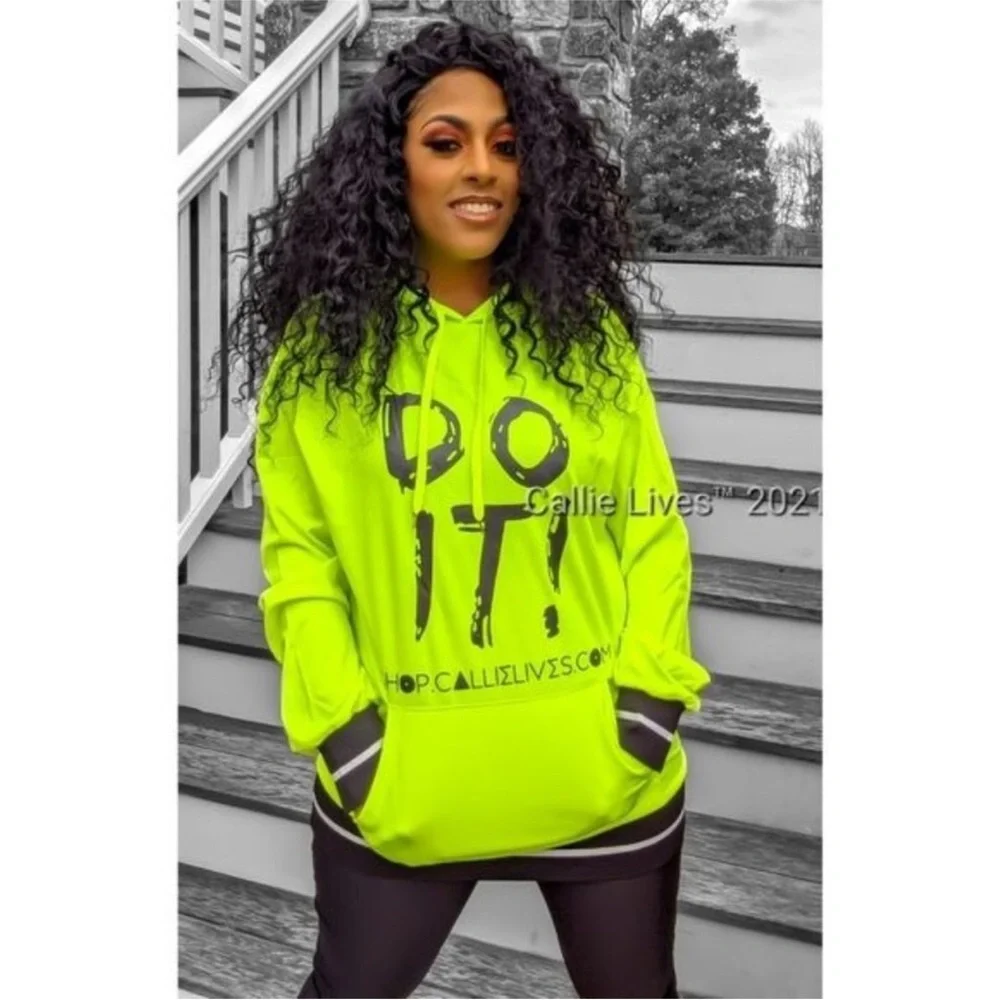 Callie Lives “Do IT” Hoodie Top: Size 2X - Picture 4 of 17